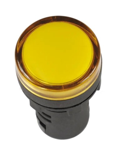 Лампа AD22DS (LED) матрица D22 мм желтый 12В AC/DC желтый (BLS10-ADDS-012-K05). Светосигнальный индикатор. IEK в Майкопе
