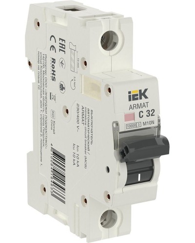 M10N 1P C 32А 10кА ARMAT (AR-M10N-1-C032). Автоматический выключатель. IEK в Майкопе