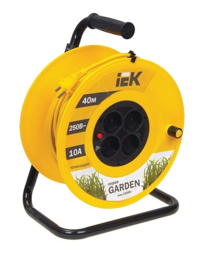 УК40 4 места, 40м (WKP23-10-04-40). Удлинитель на катушке Garden. IEK в Майкопе