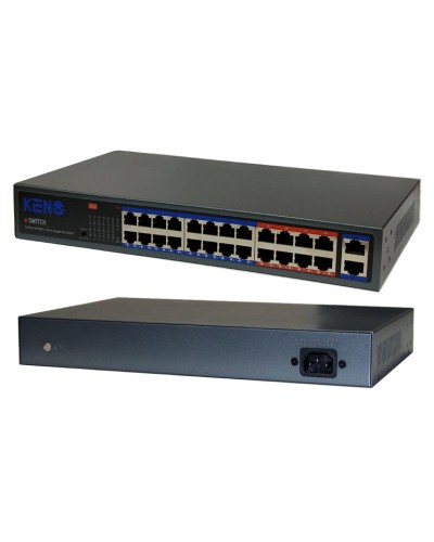 KN-SW2402POE+. Коммутатор с питанием по PoE. KENO в Майкопе