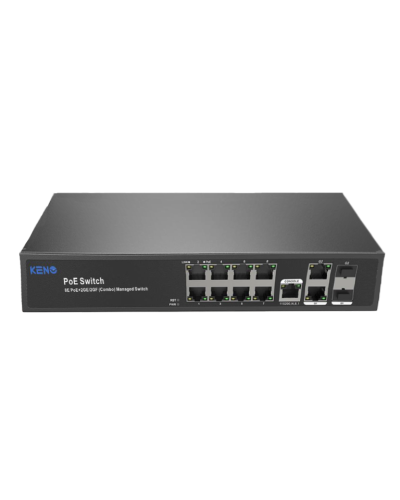 KN-SW802SFP/M2. Коммутатор с питанием по PoE. KENO в Майкопе