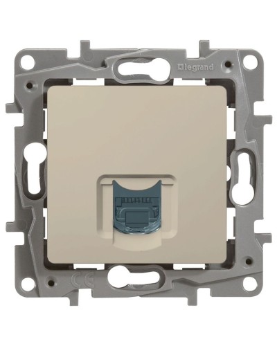 Розетка 5e, UTP, 1хRJ45, ETIKA, слоновая кость (672341). Розетка. LegranD в Майкопе