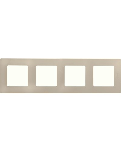 Рамка 4 поста ETIKA, слоновая кость (672514). Рамка. LegranD в Майкопе