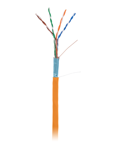 F/UTP 4pair, Cat5e, In, LSZH (EC-UF004-5E-LSZH-OR). Кабель «витая пара» (LAN) для структурированных систем связи. NETLAN в Майкопе