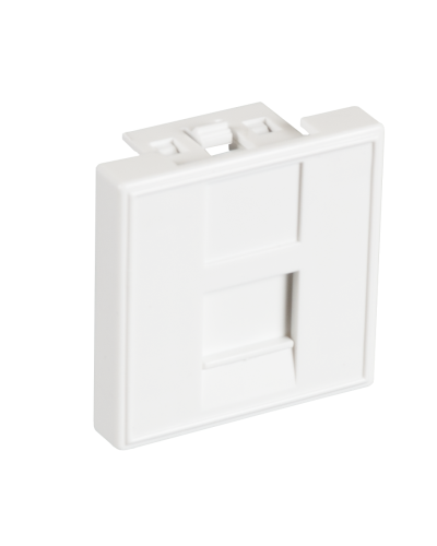 EC-IMF-1-WT-10 (10шт). Вставка 45x45 (Mosaic) для 1 модуля Keystone Jack. NETLAN в Майкопе