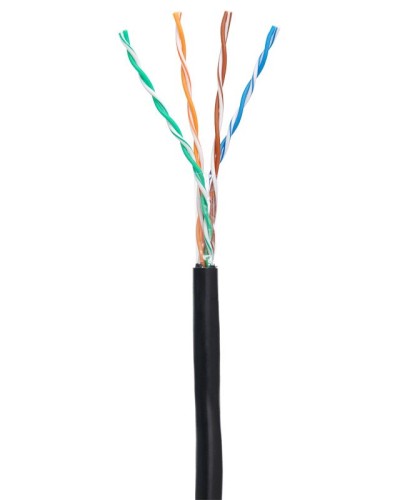 U/UTP 4pair, Cat5e, Out, PE (EC-UU004-5E-PE-BK-1). Кабель «витая пара» (LAN) для структурированных систем связи. NETLAN в Майкопе
