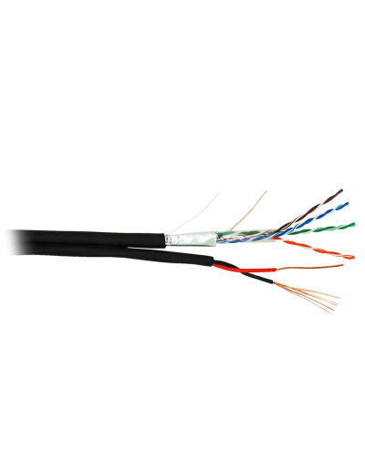 F/UTP 4pair, Cat5e, Out, PVC+PWR (EC-UF004-5E-PC150-PE-BK). Кабель «витая пара» (LAN) для структурированных систем связи. NETLAN в Майкопе