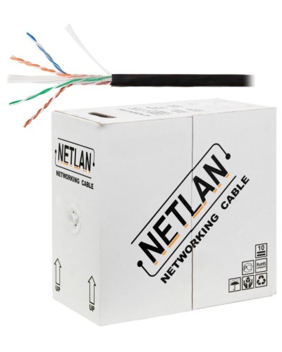 U/UTP 4pair, Cat6, Solid, Out, PE (EC-UU004-6-PE-BK). Кабель «витая пара» (LAN) для структурированных систем связи. NETLAN в Майкопе