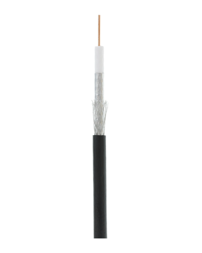 RG-6 CCS, Out, PE (EC-C2-32123B-BK-3). Кабель коаксиальный омедненный. NETLAN в Майкопе
