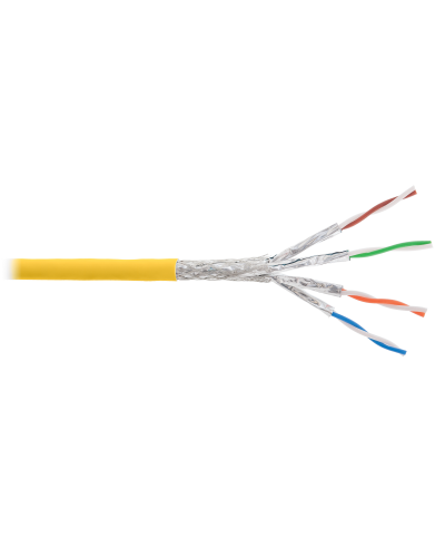S/FTP, 4pair, Cat7a, Solid, In, LSZH (NKL 4375C-YL). Кабель «витая пара» (LAN) для структурированных систем связи. NIKOLAN в Майкопе