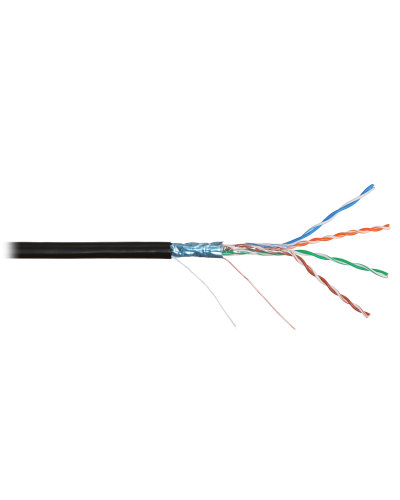 F/UTP 4pair, Cat5e, Solid, Out, PVC (NMC 4200B-BK). Кабель «витая пара» (LAN) для структурированных систем связи. NIKOMAX в Майкопе