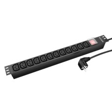 NTSS-PDU-DA2039 гор.размещ. 12xC13 базовые 16A Schuko 2м. Блок розеток 19. NTSS