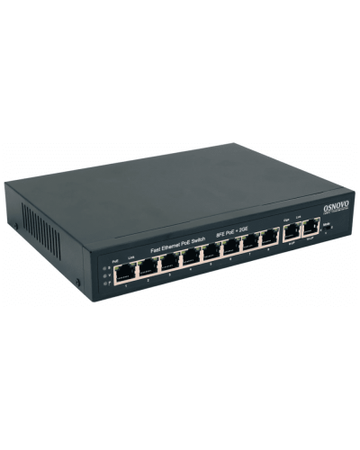 SW-20820(120W). Коммутатор 10-портовый  Gigabit Ethernet с PoE. OSNOVO в Майкопе