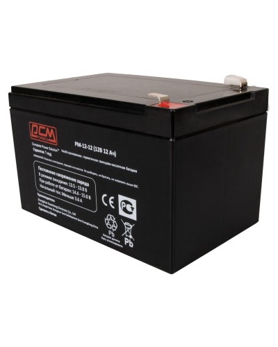 PM-12-12. Аккумулятор герметичный свинцово-кислотный. POWERCOM в Майкопе