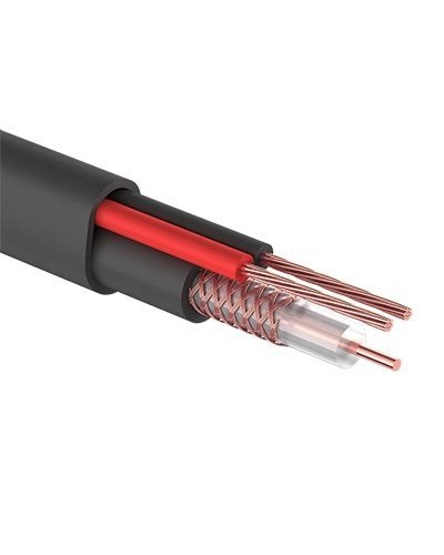 КВК-П-2 +2x0,50 мм² (Cu/Cu) черный PROconnect (01-4214). Кабель комбинированный для систем видеонаблюдения. PROCONNECT в Майкопе