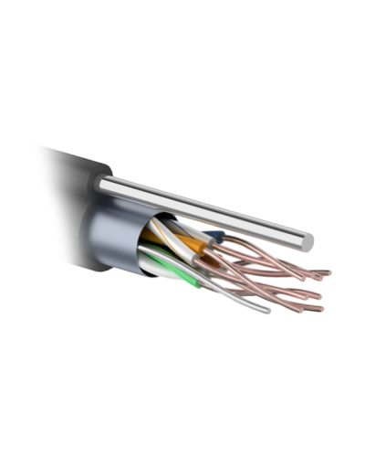 F/UTP 4PR 24AWG CAT5e 305м OUTDOOR+ТРОС*1. PROCONNECT (01-0155). Кабель «витая пара» (LAN) для структурированных систем связи. PROCONNECT в Майкопе