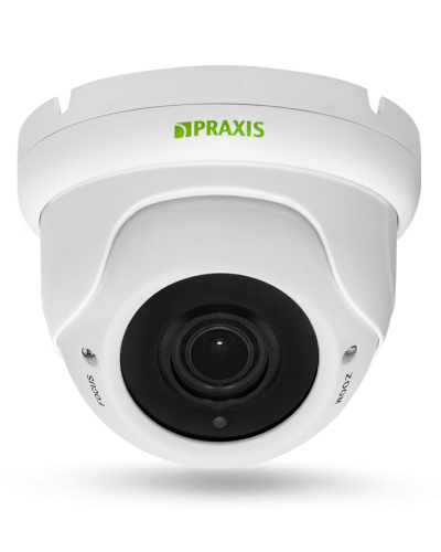 PP-7141IP 2.8-12 AUDIO. Видеокамера IP купольная. Praxis в Майкопе