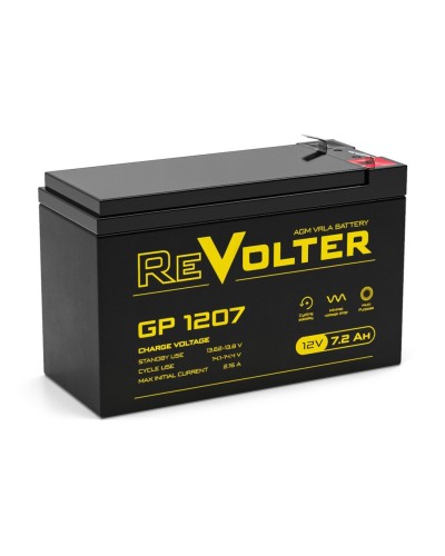 Revolter GP 1207. Аккумулятор автомобильный герметичный свинцово-кислотный. Revolter в Майкопе