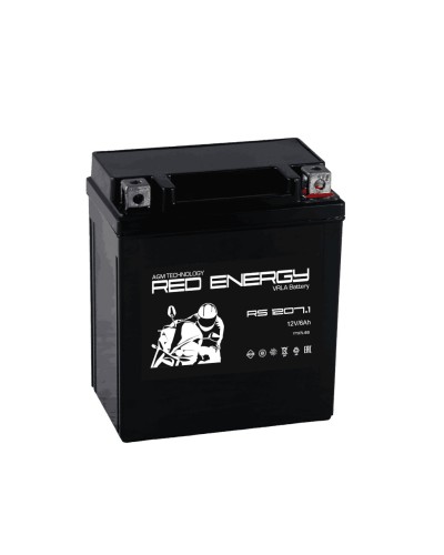 Red Energy RS 1207.1. Аккумулятор герметичный свинцово-кислотный стартерный. Red Energy в Майкопе