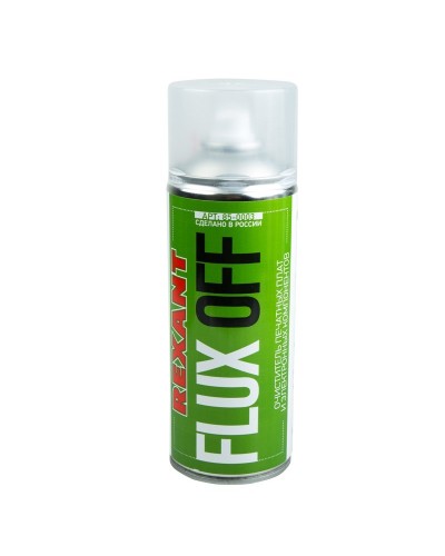 Очиститель печатных плат FLUX OFF, REXANT, 400 мл, аэрозоль (85-0003): Баллон с очистителем в Майкопе