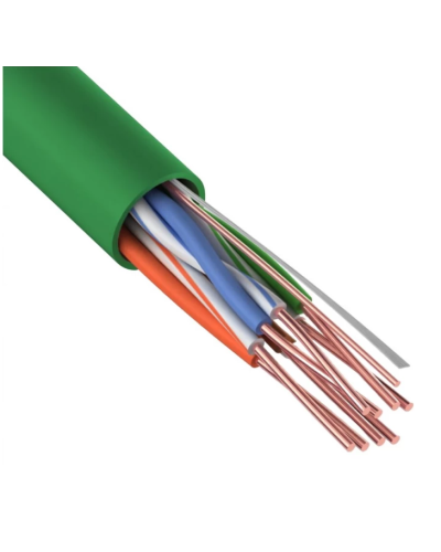 U/UTP, CAT 5e, нг(А)-LSLTx, 4х2х0,52мм, 24AWG, INDOOR, SOLID, зеленый, 305м REXANT (01-0061). Кабель «витая пара» (LAN) для структурированных систем связи. Rexant в Майкопе
