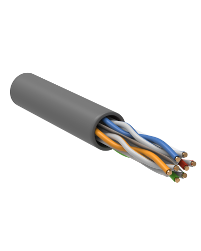 U/UTP, CAT 6, ZH нг(А)-HF, 4PR, 23AWG, INDOOR, SOLID, серый, 305 м, REXANT (01-0067). Кабель «витая пара» (LAN) для структурированных систем связи. Rexant в Майкопе