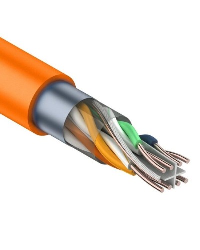 F/UTP, CAT 6, ZH нг(А)-HF, 4PR, 23AWG, INDOOR, SOLID, оранжевый, 305 м, REXANT (01-0151). Кабель «витая пара» (LAN) для структурированных систем связи. Rexant в Майкопе