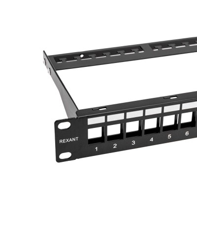 Панель коммутационная наборная 19", 1U, 24 порта, UTP REXANT PRO (02-0053): Патч-панель 19" в Майкопе