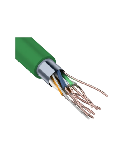 F/UTP, CAT 5e, нг(А)-LSLTx, 4х2х0,52мм, 24AWG, INDOOR, SOLID, зеленый, 305м REXANT (01-0161). Кабель «витая пара» (LAN) для структурированных систем связи. Rexant в Майкопе