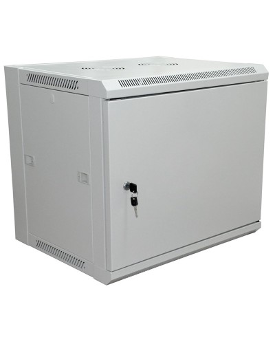 Шкаф телекоммуникационный 19 настенный 6U 600×450×370 мм (ШxГxВ) - передняя дверь металл, боковые стенки съемные (разобранный), RAL 7035 (04-2210). Шкаф телекоммуникационный 19 настенный 6U. Rexant в Майкопе