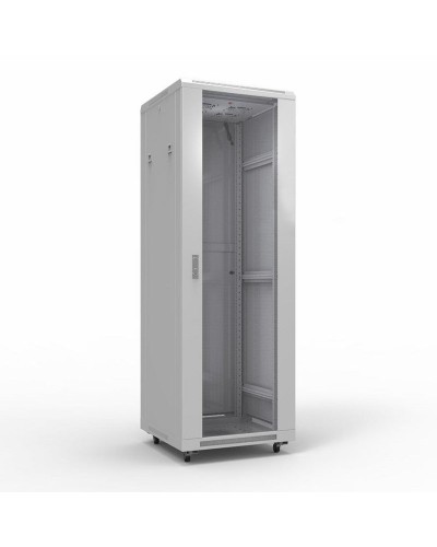 Шкаф телекоммуникационный 19 напольный 42U 600х800 мм, передняя дверь стекло, задняя дверь металл, RAL 7035 (состоит из 3 частей) (04-2306). Шкаф телекоммуникационный 19 напольный 42U. Rexant в Майкопе