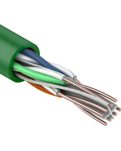 U/UTP, CAT 6, нг(А)-LSLTx, 4х2х0,575мм, 23AWG, INDOOR, SOLID, зеленый, 305м REXANT (01-0071). Кабель «витая пара» (LAN) для структурированных систем связи. Rexant в Майкопе