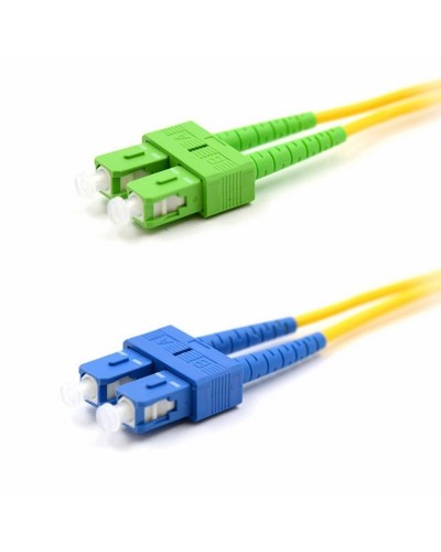 Патч-корд оптический переходной (SM), 9/125 (OS2), SC/APC-SC/UPC, (Duplex), PVC, 2м REXANT (50-2059): Патч-корд оптический в Майкопе