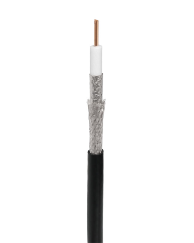 RG-11U, 75 Ом, CCS/Al/Al, 83%, 305 м, черный OUTDOOR (01-3011). Кабель коаксиальный радиочастотный. Rexant в Майкопе