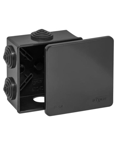 Коробка TYCO ОП 85х85х40мм УХЛ1 IP54 черный (67040Ч). Коробка распределительная. RuVinil в Майкопе