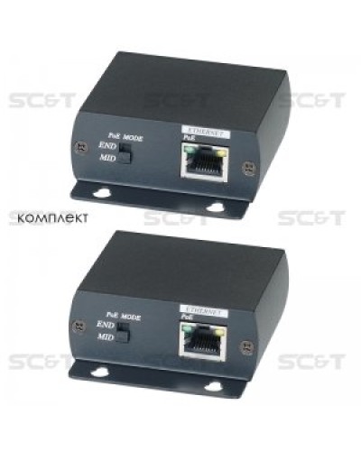 IP01P. Удлинитель Ethernet с PoE. SC&T в Майкопе