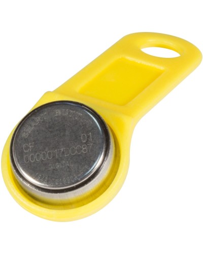 DS 1990А-F5 (желтый). Ключ электронный Touch Memory с держателем. SLINEX в Майкопе