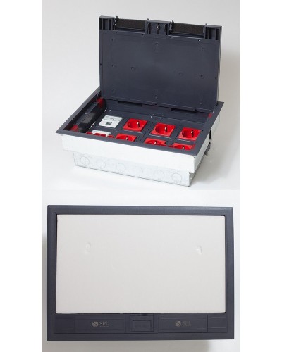 Люк на 8 постов (45х45), металл/пластик, с металлической коробкой, IP40 (300009). Люк. SPL в Майкопе
