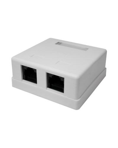 Розетка настенная RJ-45, 8P8C, Cat.5e, 2 порта UTP (10-0309): Компьютерная розетка в Майкопе