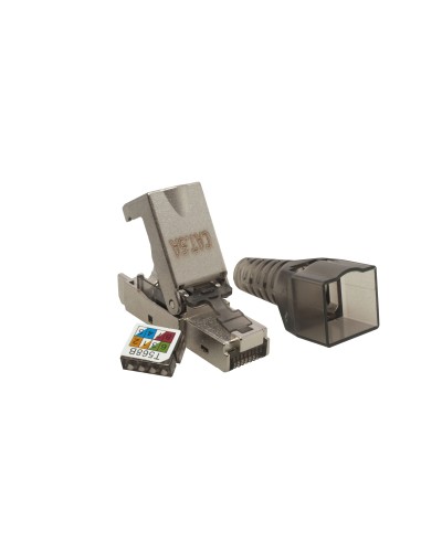 Коннектор 8P8C STP 6A (RJ-45) безынструментальный (10-0240). Разъем RJ-45. SUPRLAN в Майкопе