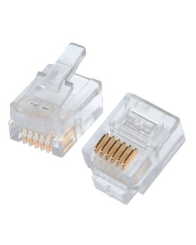 Коннекторы 6P6C (RJ-11) (100шт) (10-0228). Телефонный разъем 6P6C (RJ-11). SUPRLAN в Майкопе
