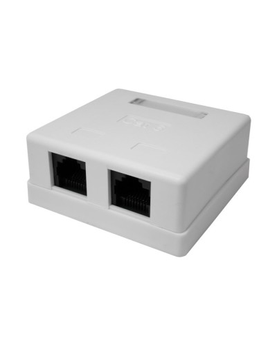 Розетка настенная RJ-45, 8P8C, Cat.6, 2 порта UTP (10-0310): Компьютерная розетка в Майкопе