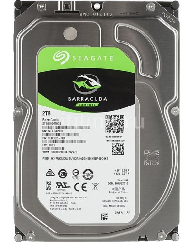 HDD 2000 GB (2 TB) SATA-III Barracuda (ST2000DM008). Жесткий диск (HDD) для видеонаблюдения. Seagate в Майкопе