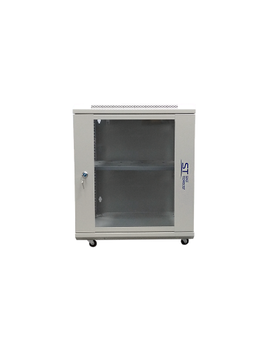 ST-NC12U600 (серый) С ПОЛКОЙ. Шкаф телекоммуникационный 19 настенный 12U. Space Technology в Майкопе