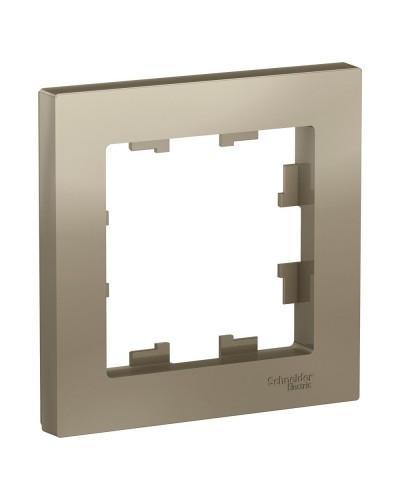 AtlasDesign рамка 1-местная, шампань (ATN000501). Рамка. Systeme Electric в Майкопе