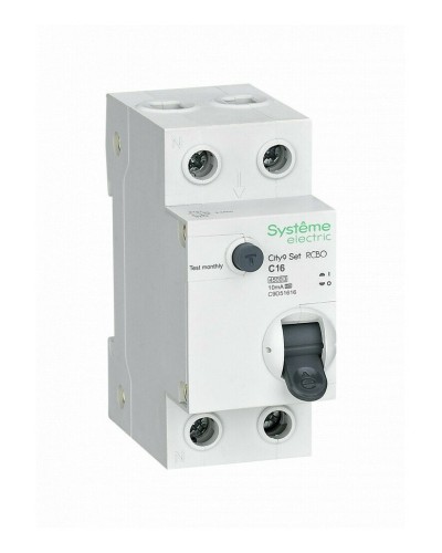 City9 Set 1P+N С 16А 4.5kA 10мА A 230В (C9D51616). Автоматический выключатель дифференциального тока. Systeme Electric в Майкопе