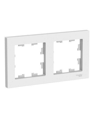 AtlasDesign рамка 2-местная универсальная, белый (ATN000102). Рамка. Systeme Electric в Майкопе