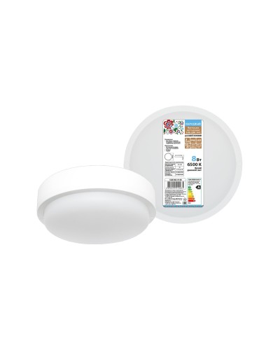 ДПП 3901 8Вт 6500К IP65 белый круг (SQ0366-0148). Светодиодный светильник LED. TDM ЕLECTRIC в Майкопе