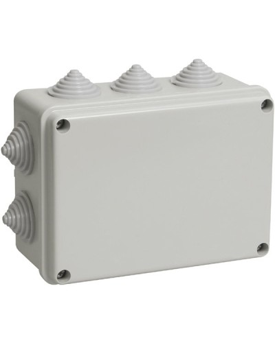 Коробка ОП 190х140х70мм, крышка, IP55, 10 гермовводов (SQ1401-1244). Распаячная коробка. TDM ЕLECTRIC в Майкопе