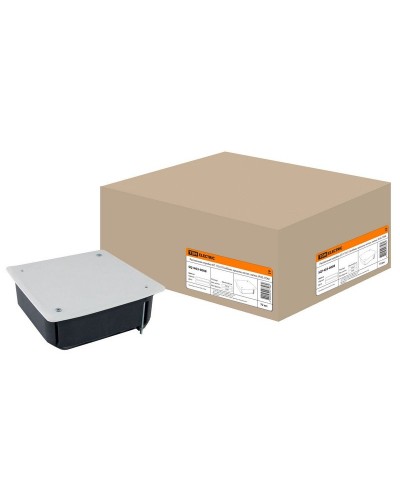 Распаячная коробка СП 115х115х45мм, крышка, метал. лапки, IP20, TDM (SQ1403-0008). Распаячная коробка СП. TDM ЕLECTRIC в Майкопе
